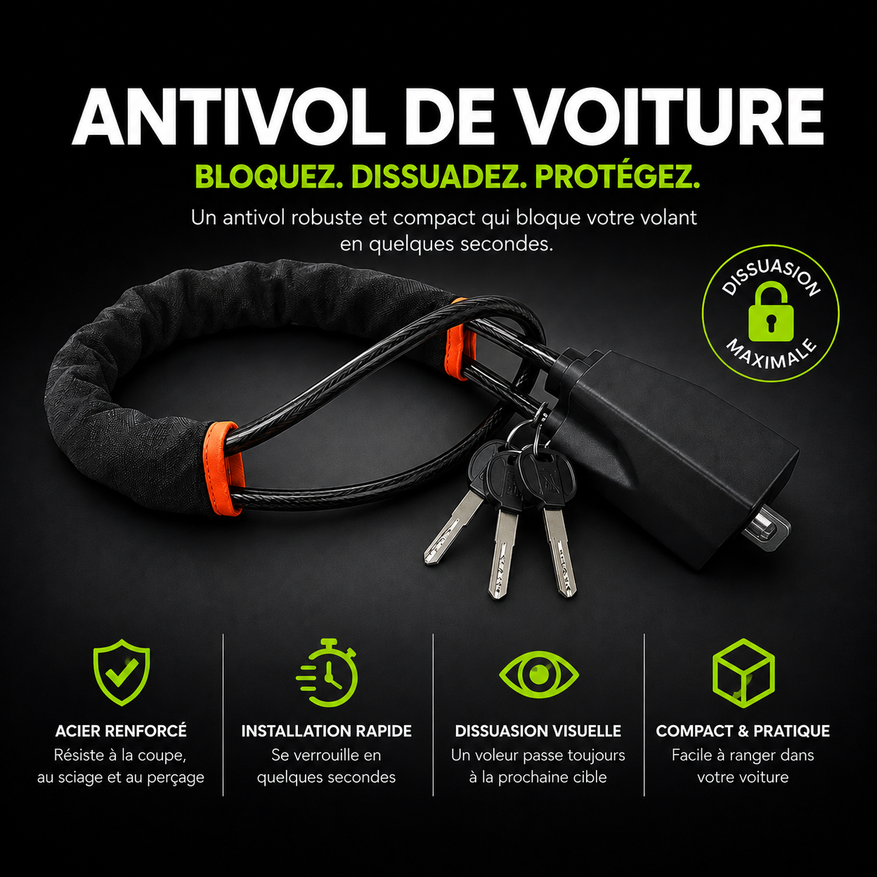 Antivol de Voiture Optimo™ PRO