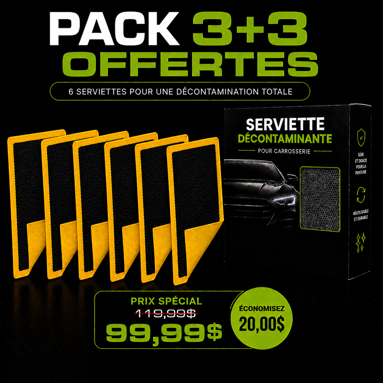PACK 3+3 OFFERTES