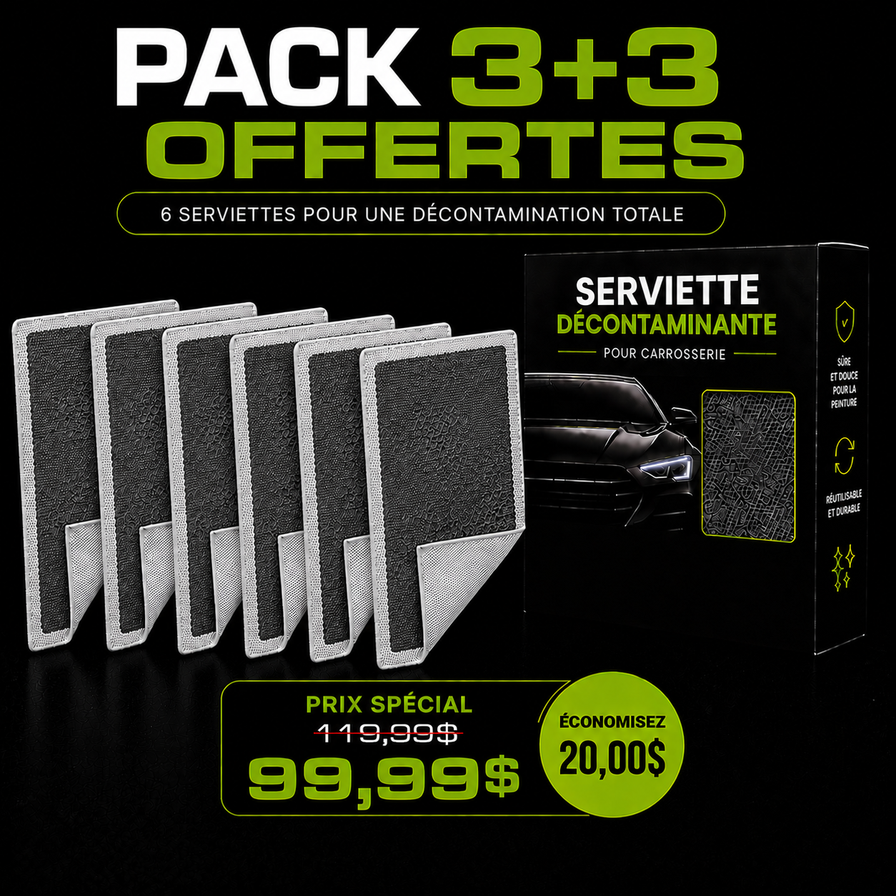 PACK 3+3 OFFERTES