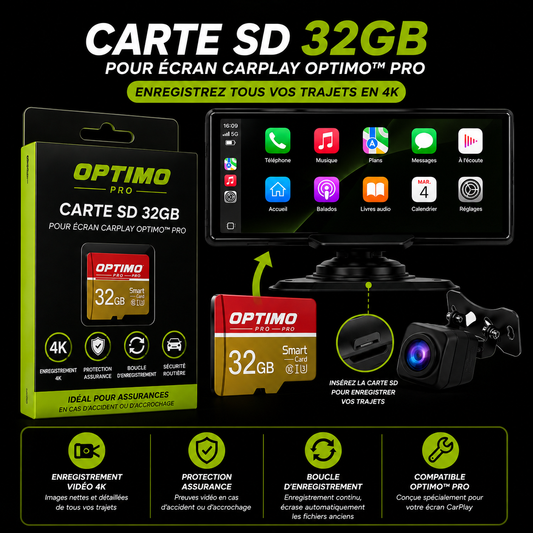 Carte SD 32GB pour CarPlay Optimo™ PRO