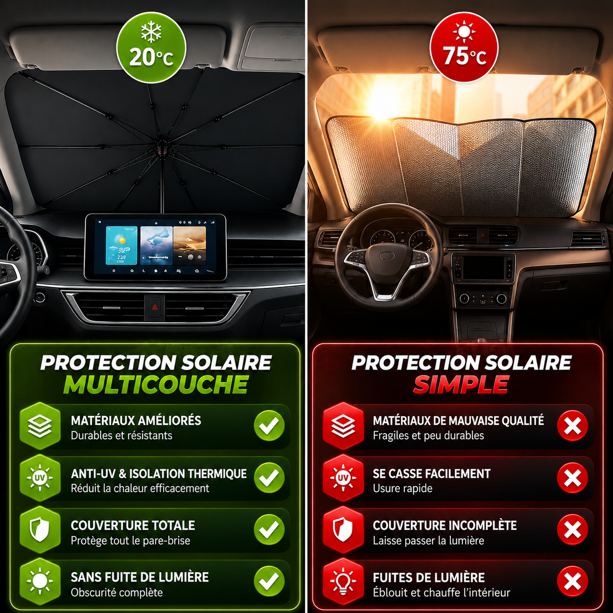 Pare-Soleil Anti-Chaleur Optimo™ PRO