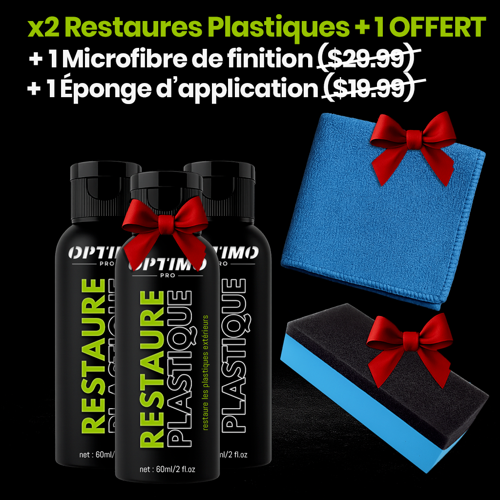 Pack of 2 Optimo™ PRO Plastic Restorers + 1 FREE + 2 GIFTS