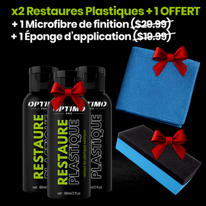 Pack of 2 Optimo™ PRO Plastic Restorers + 1 FREE + 2 GIFTS