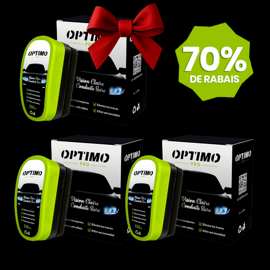 Pack x2 Éponges Hydrophobes pour Vitres Optimo™ PRO + 1 OFFERTE